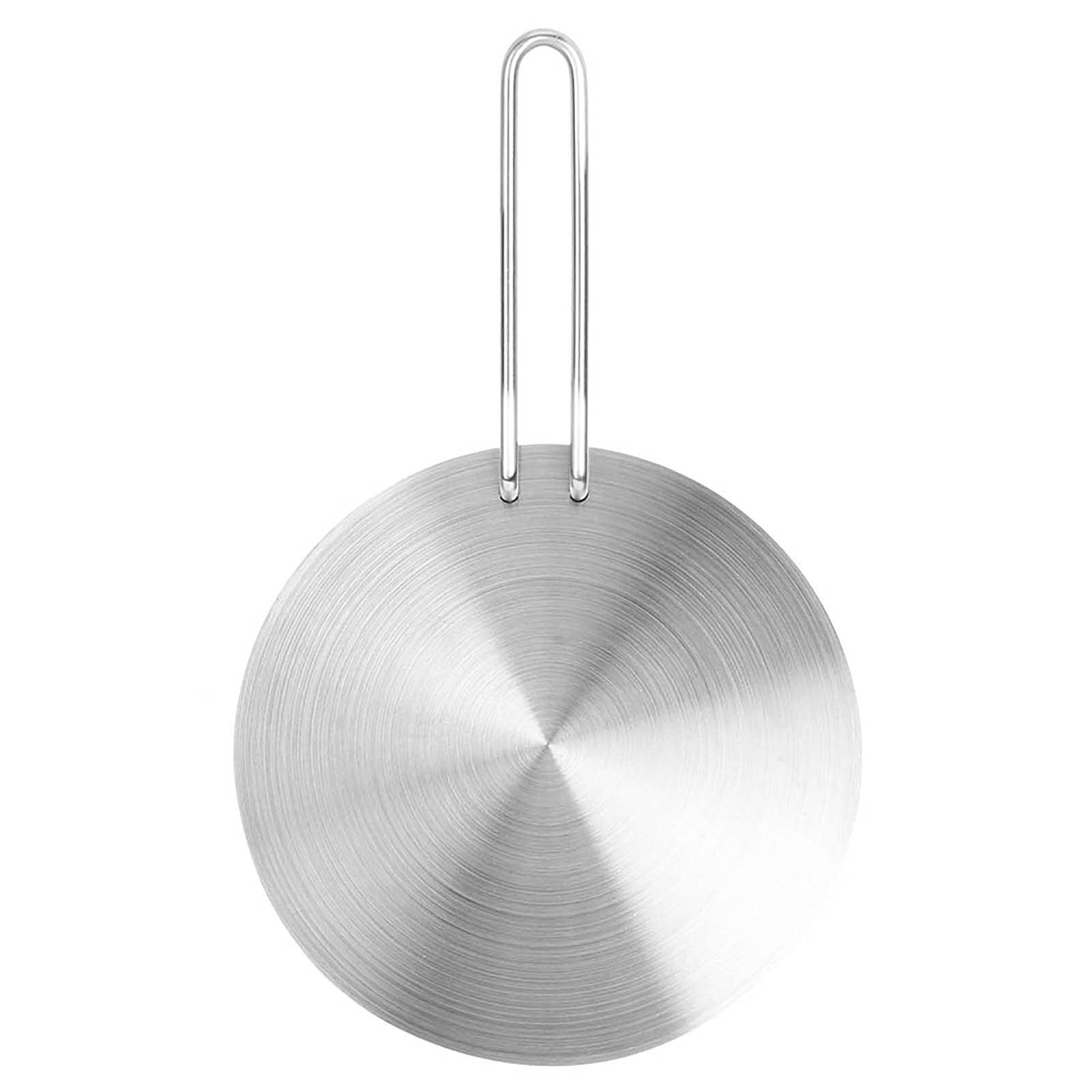 Stainless Steel Heat Diffuser Plate for Gas Stove & Induction Cooktop - 22cm Non-Stick Ring with Removable Handle - Perfect for Even Cooking on Glass & Ceramic Stoves