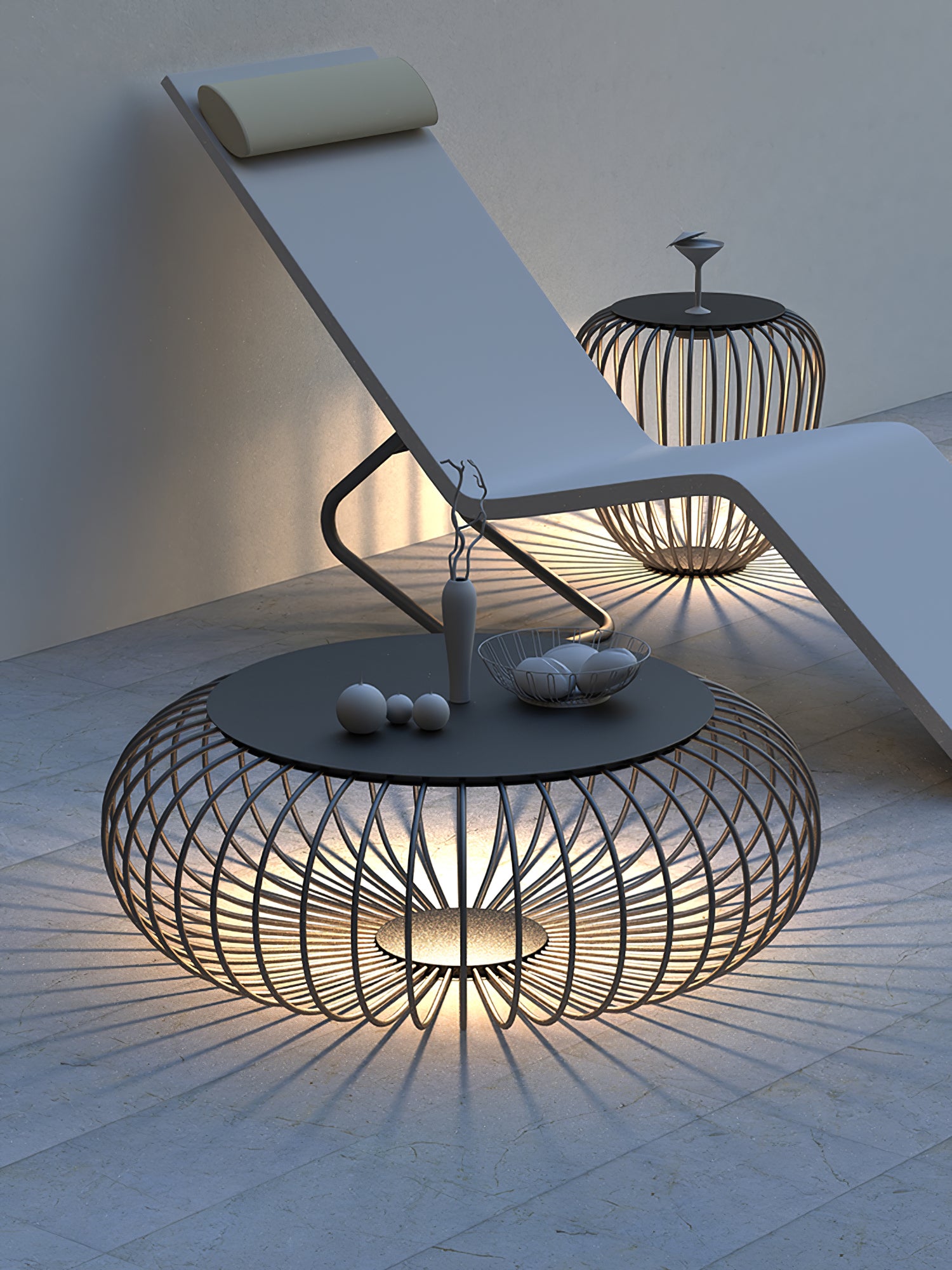Meridiano Solar Powered LED Garden Outdoor Table Light - Waterproof & Durable for Patio, Deck, Backyard, and Poolside Decor