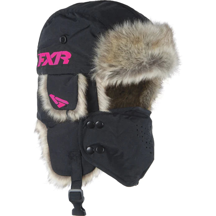 FXR Trapper Bomber Hat for Men - Winter Fur Lined Aviator Cap with Ear Flaps - Warm Hunting & Outdoor Gear for Cold Weather Activities