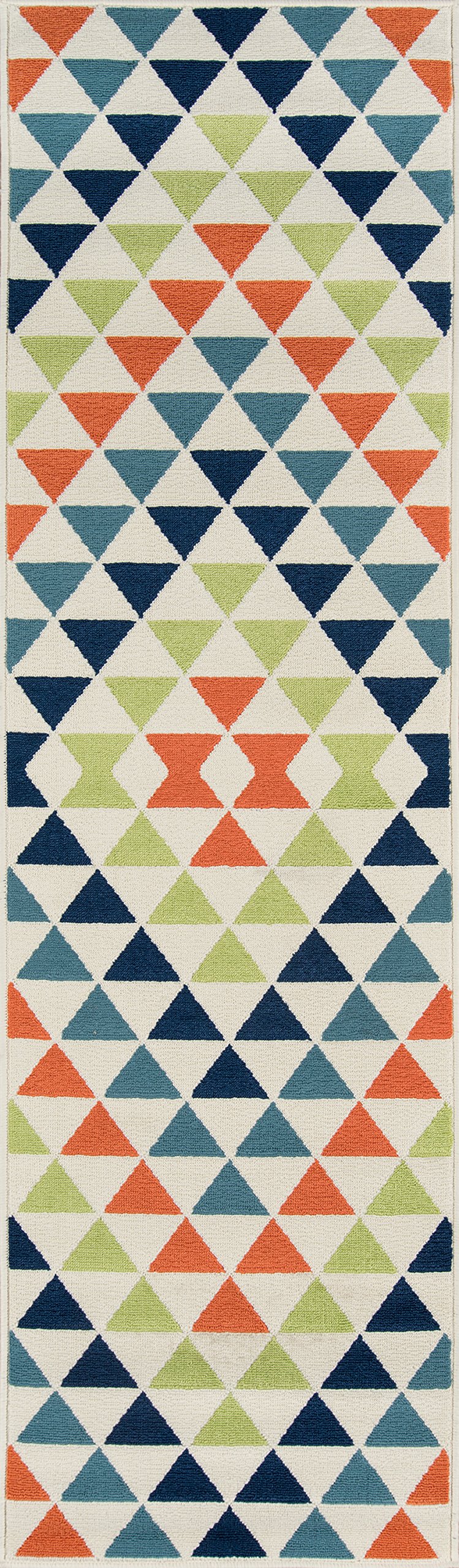 Momeni Baja Collection Contemporary Indoor Outdoor Area Rug - UV Protected Fade Resistant Easy Clean Runner 2'3
