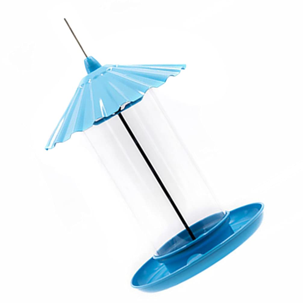 Automatic Wild Bird Feeder with Water Bottle - Hanging Bird Food Dispenser for Parrots, Budgies, Cockatiels & Lovebirds - Clear Balcony & Garden Bird Feeder for Outdoor Bird Watching & Nature Lovers