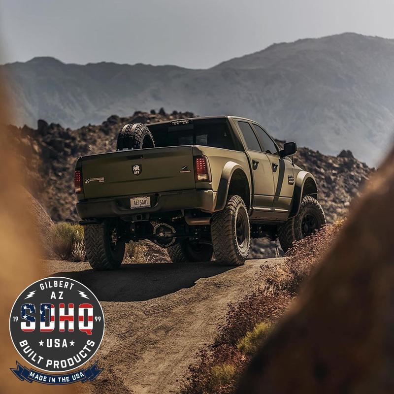 SDHQ Built-In Bed Chase Rack for 2019-2025 Ram 2500/3500 Heavy Duty Trucks | Off-Road Gear Storage & Adventure Accessories