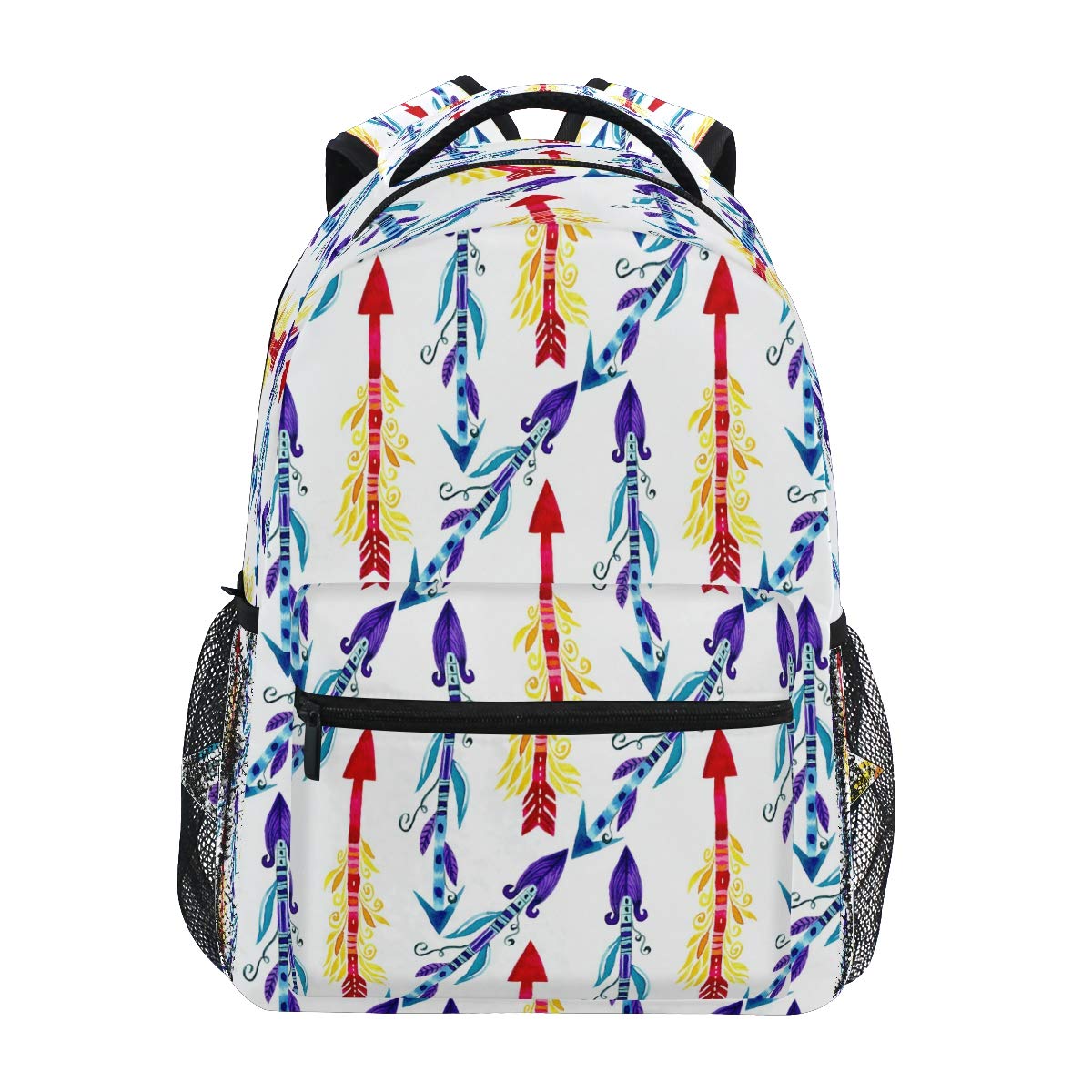 Waterproof Laptop Backpack for Boys & Girls - 15.6 Inch School Bookbag with Tribal Arrow Design, Lightweight Travel Backpack for College, Hiking, Camping & Daily Commute