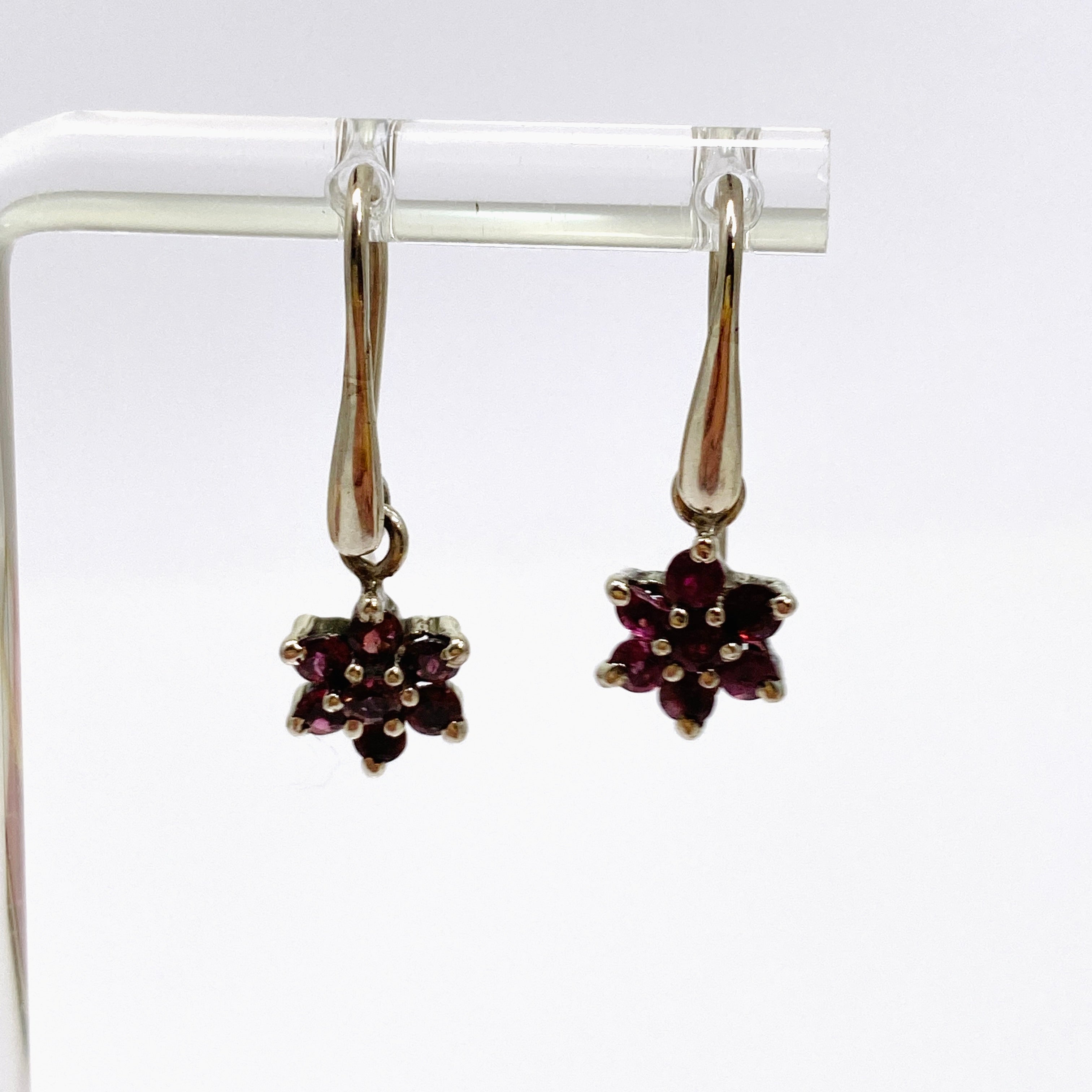 Pink Tourmaline Flower Faceted Earrings for Women - Elegant Gemstone Jewelry Gift for Birthday, Anniversary & Special Occasions | PEGJ246