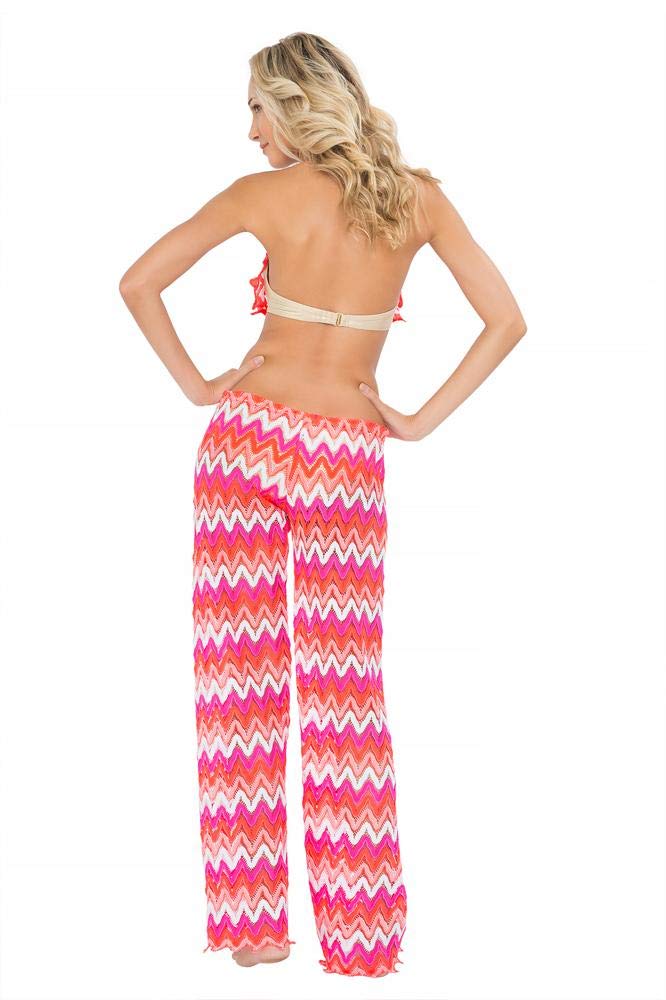 Stylish Flamingo Print Beach Pants for Women - Lightweight Quick-Dry Swim Cover Up, Summer Vacation Swimwear, Poolside Lounging & Tropical Getaways
