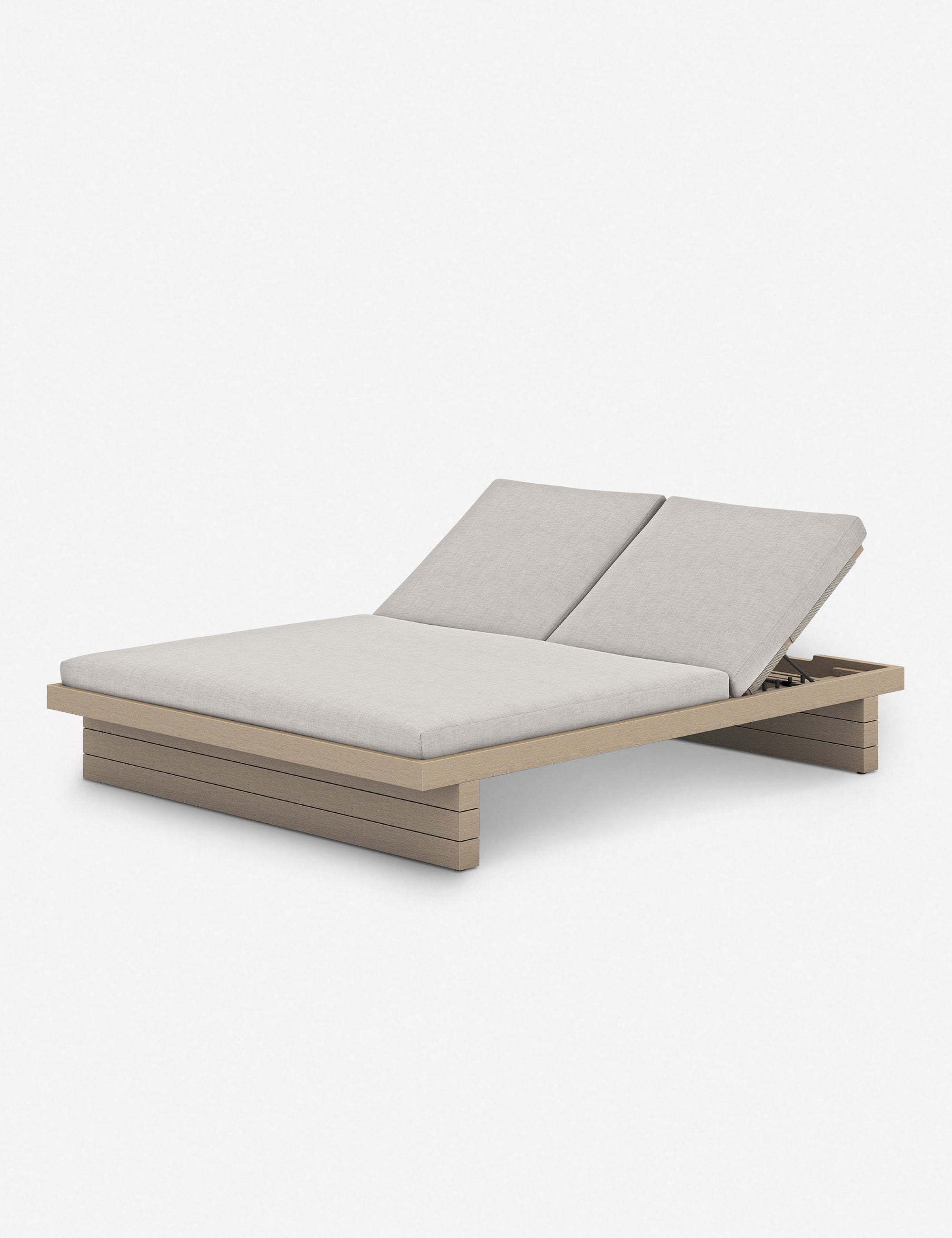 Coren Indoor Outdoor Double Chaise Lounge - Waterproof & Weather-Resistant for Patio, Poolside, or Living Room Relaxation