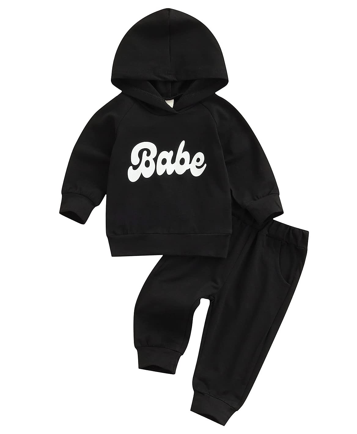 Newborn Baby Boy & Girl Winter Outfits - 2PCS Christmas Hoodie & Sweatshirt Set with Pockets & Long Pants | Cozy Fall & Winter Baby Clothes for Holiday Photos & Family Gatherings