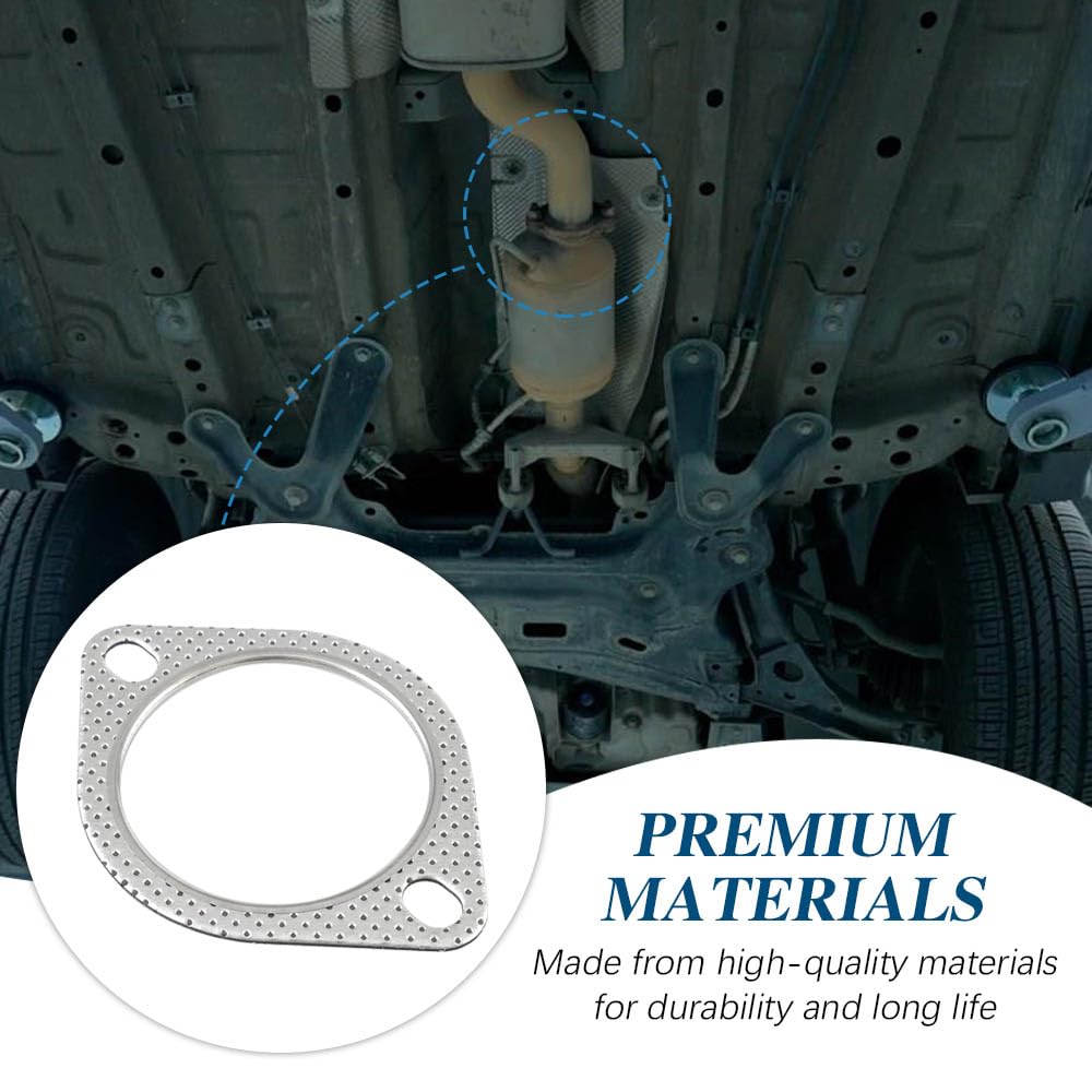 2PCS 3-Inch Exhaust Gasket for Car Truck SUV - High Temp Seal