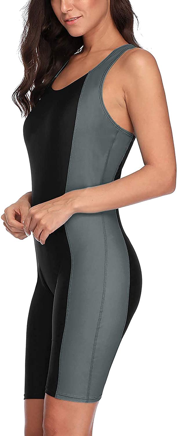 CharmLeaks Women's One Piece Boyleg Swimsuits - High Waisted Training Swimwear for Swimming & Water Aerobics | Perfect for Beach, Pool & Gym Workouts