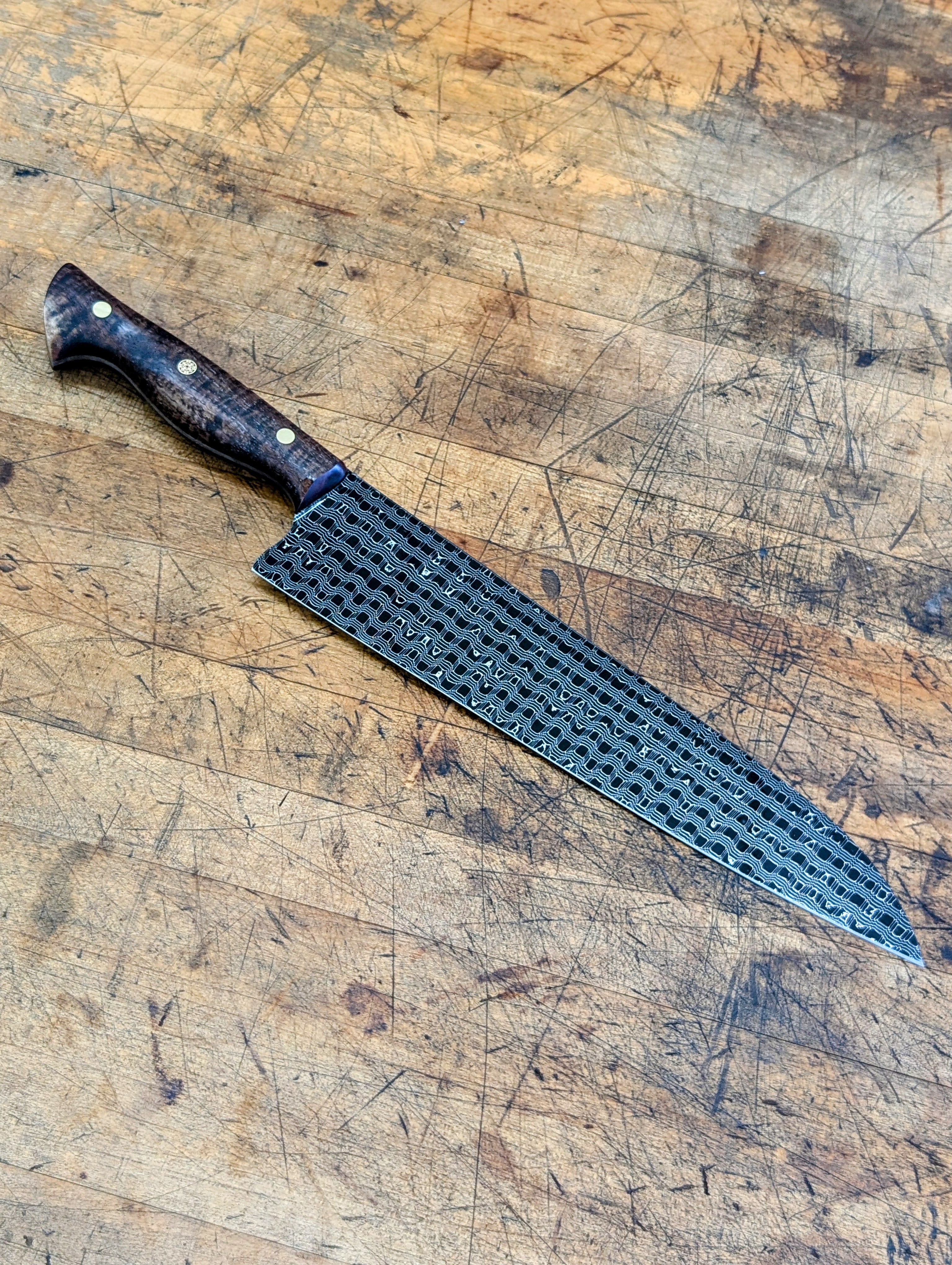 Premium 260mm Reptile Pattern Gyuto Knife - Handcrafted Custom Chef Knife for Professional Cooking & Slicing | Perfect for Sushi, Meat Cutting & Kitchen Prep