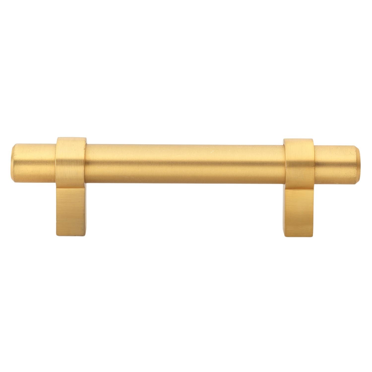 GlideRite 3-inch Solid Satin Gold Euro Cabinet Bar Pulls - 4005-76-SG (25 Pack) | Modern Kitchen & Bathroom Cabinet Handles | Perfect for Drawers, Cabinets, and Furniture Upgrades