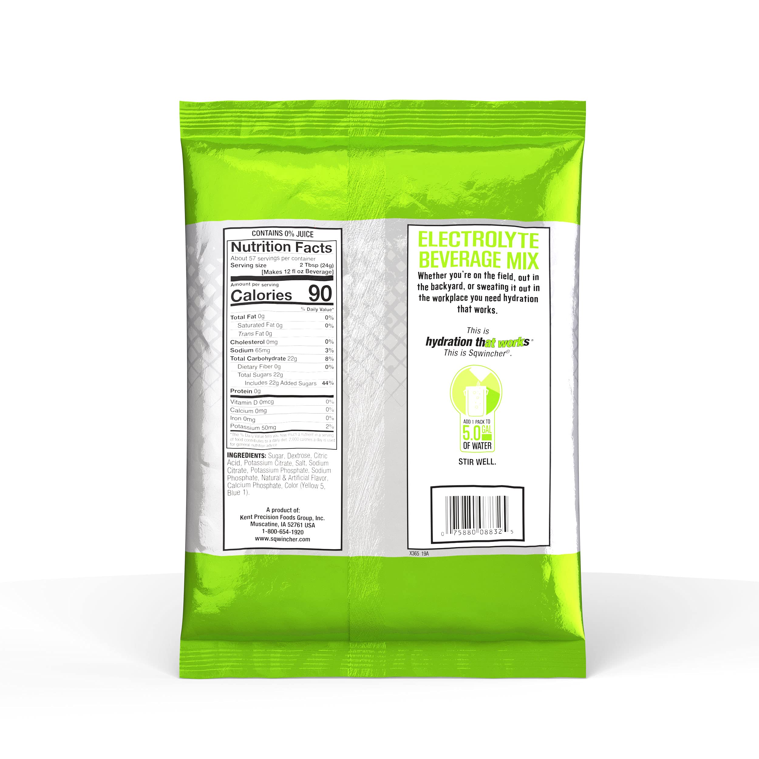 Sqwincher Electrolyte Powder Pack - Lemon Lime Flavor, 47.66 oz (Pack of 16) | Hydration Drink Mix for Athletes, Workout Recovery & Outdoor Activities