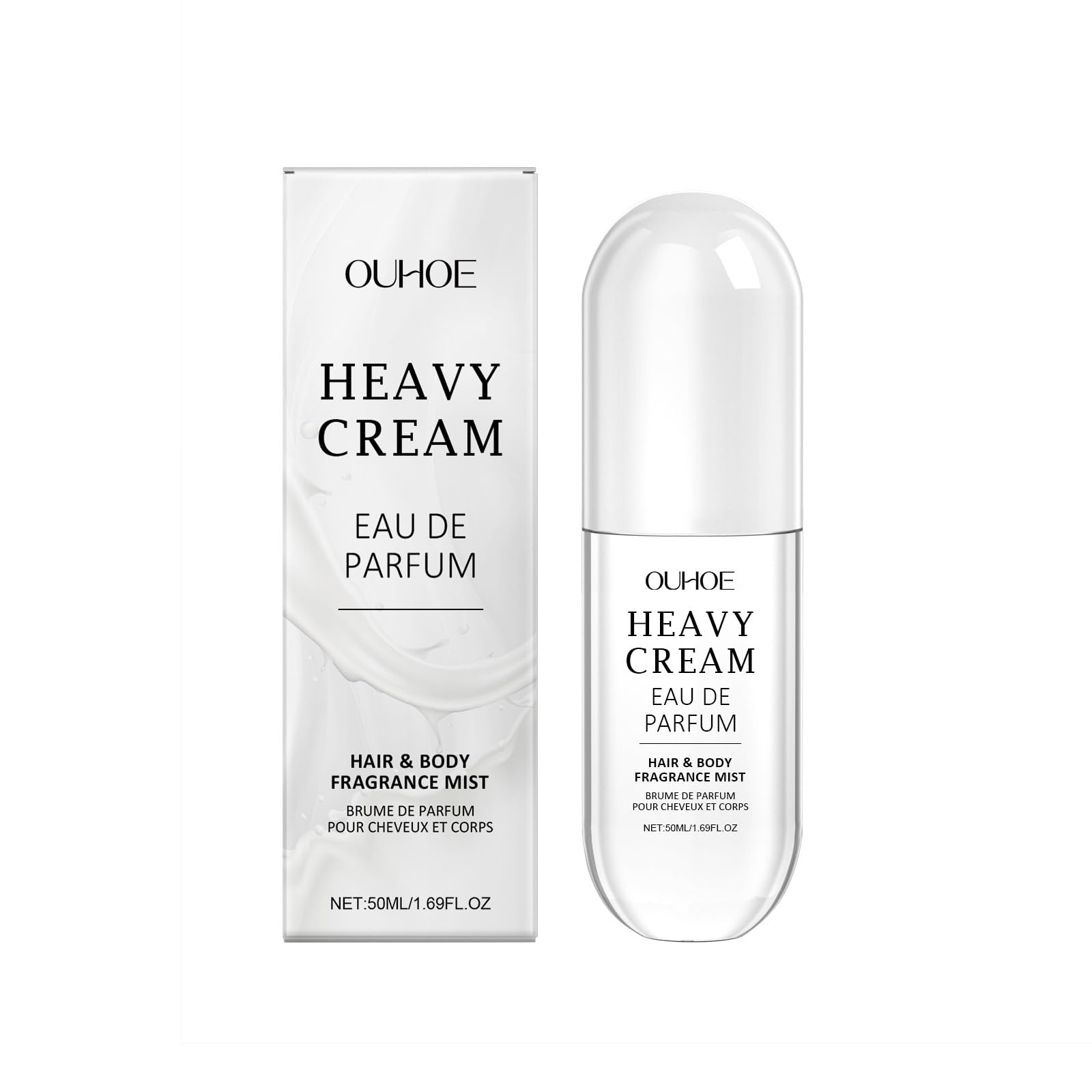 Vanilla Coconut Hair & Body Perfume Mist for Women & Men - Long Lasting Scent, 50ml - Perfect for Date Nights, Work & Everyday Freshness