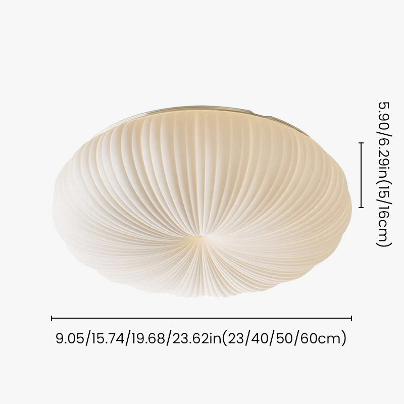 White Shell Round LED Recessed Ceiling Light - 6 Inch Ultra-Thin Dimmable Downlight for Kitchen, Bathroom, Hallway (3000K Warm White) - Energy Saving Modern Lighting Fixture for Home & Office