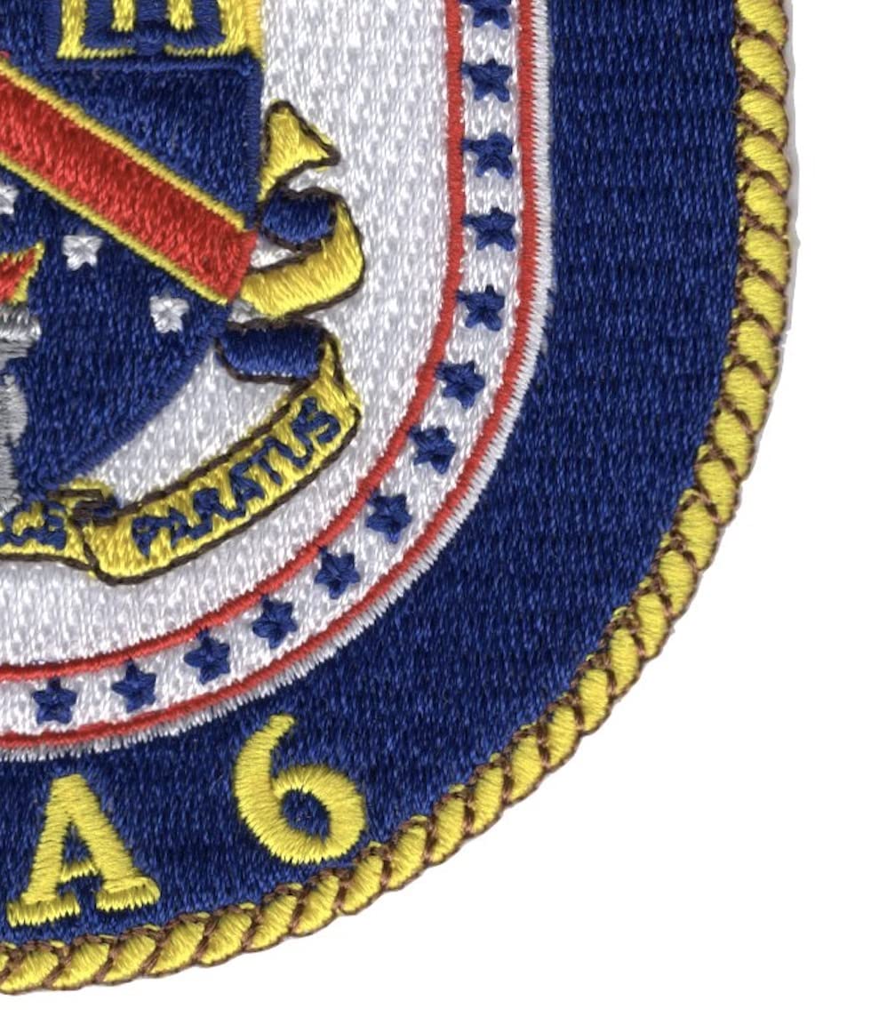USS America LHA-6 Embroidered Military Patch - US Navy Ship Badge for Collectors, Veterans & Patriotic Display