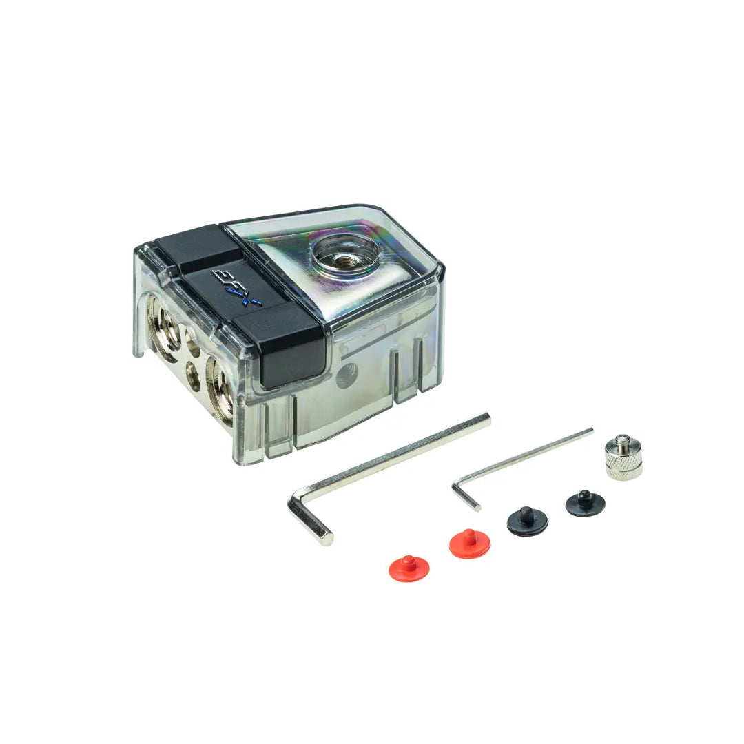 EFX by Scosche DBC Delta Battery Clamp - Heavy Duty Car Battery Terminal Connector for Trucks, SUVs & Boats - Secure Power Connection for Audio Systems, Winches & Marine Applications