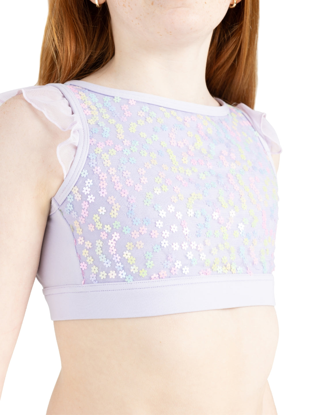12224C Floral Fairy Petal Blouse - Elegant Women's Floral Print Top for Spring/Summer, Perfect for Date Nights & Garden Parties