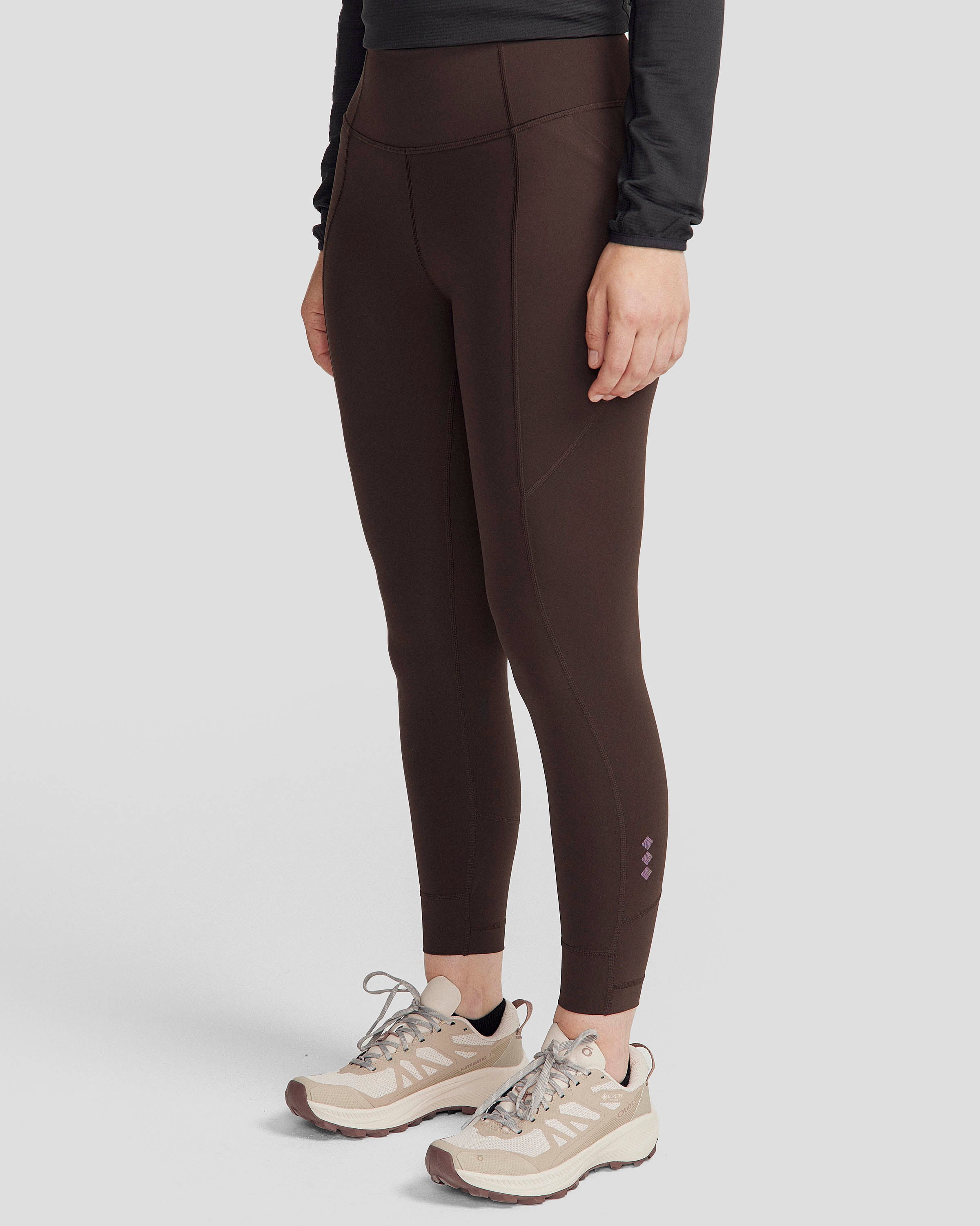 Women's High Waist Seeker 7/8 Leggings - Cold Brew Color - Yoga, Running & Workout Leggings for Women - Perfect for Gym, Pilates & Everyday Wear