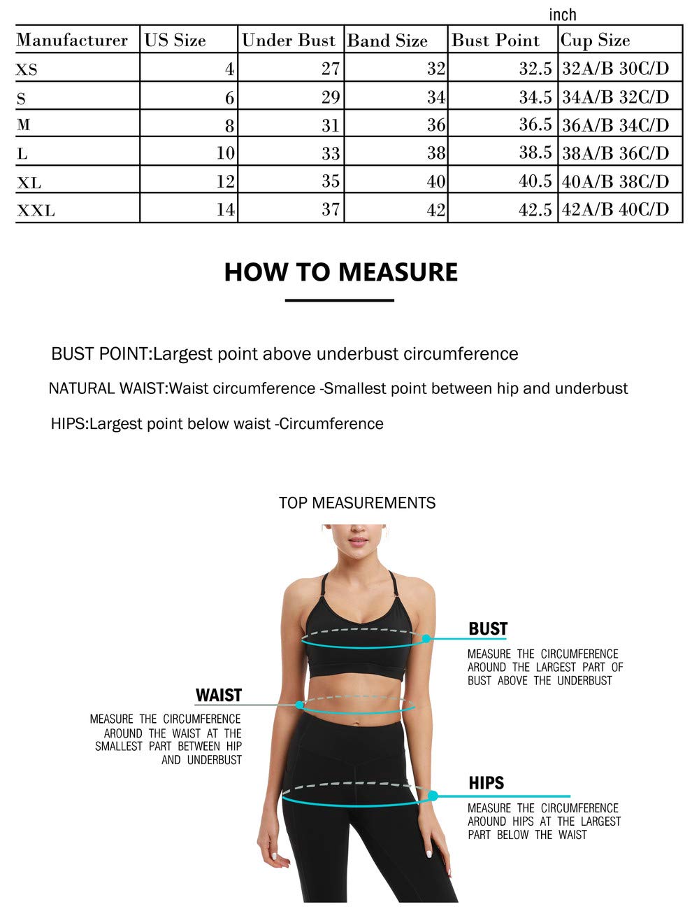Women's Low Support Padded Sports Bras - Yoga & Workout