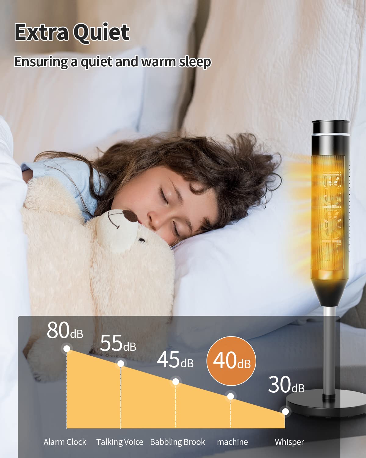 ARLIME 1500W Ceramic Space Heater with Thermostat - 34