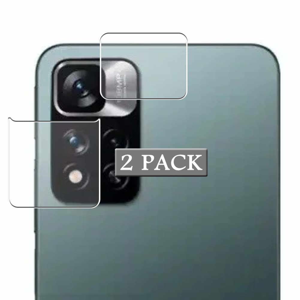 2-Pack Xiaomi Redmi Note 11 Pro Camera Lens Protector Film - HD Clear Scratch-Resistant Back Camera Cover - Perfect for Outdoor Photography & Travel Protection