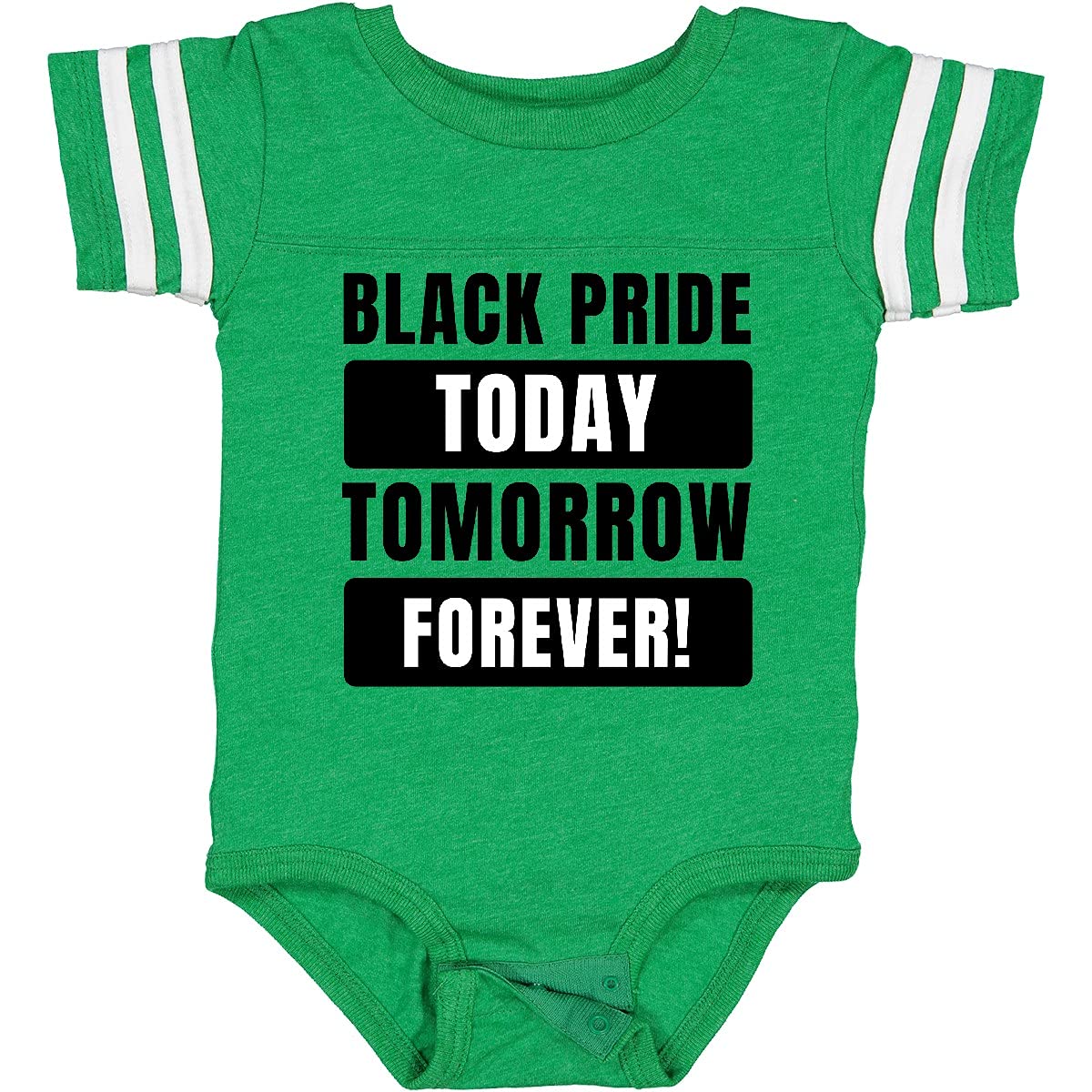 Inktastic Black History Month Black Pride Today Tomorrow Forever Baby Bodysuit - Soft Cotton Onesie for Infants & Toddlers - Perfect for Celebrations, Family Photos & Everyday Wear