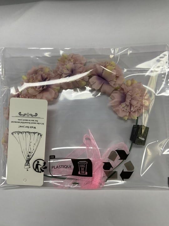 Vakkery LED Light Up Flower Crown Headbands - Glow Flashing Hair Garland Headdress for Women & Girls - Perfect for Weddings, Parties, Festivals & Cosplay