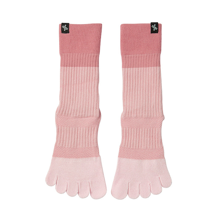 Breathable Crew Toe Socks for Men & Women - Non-Slip Comfort for Running, Yoga & Daily Wear - 6 Pack