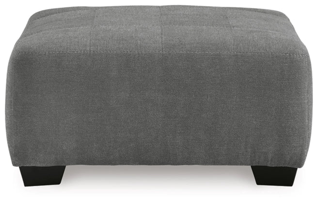 Birkdale Court Oversized Accent Ottoman - Large Round Footstool Pouf with Tufted Design for Living Room, Bedroom & Home Decor