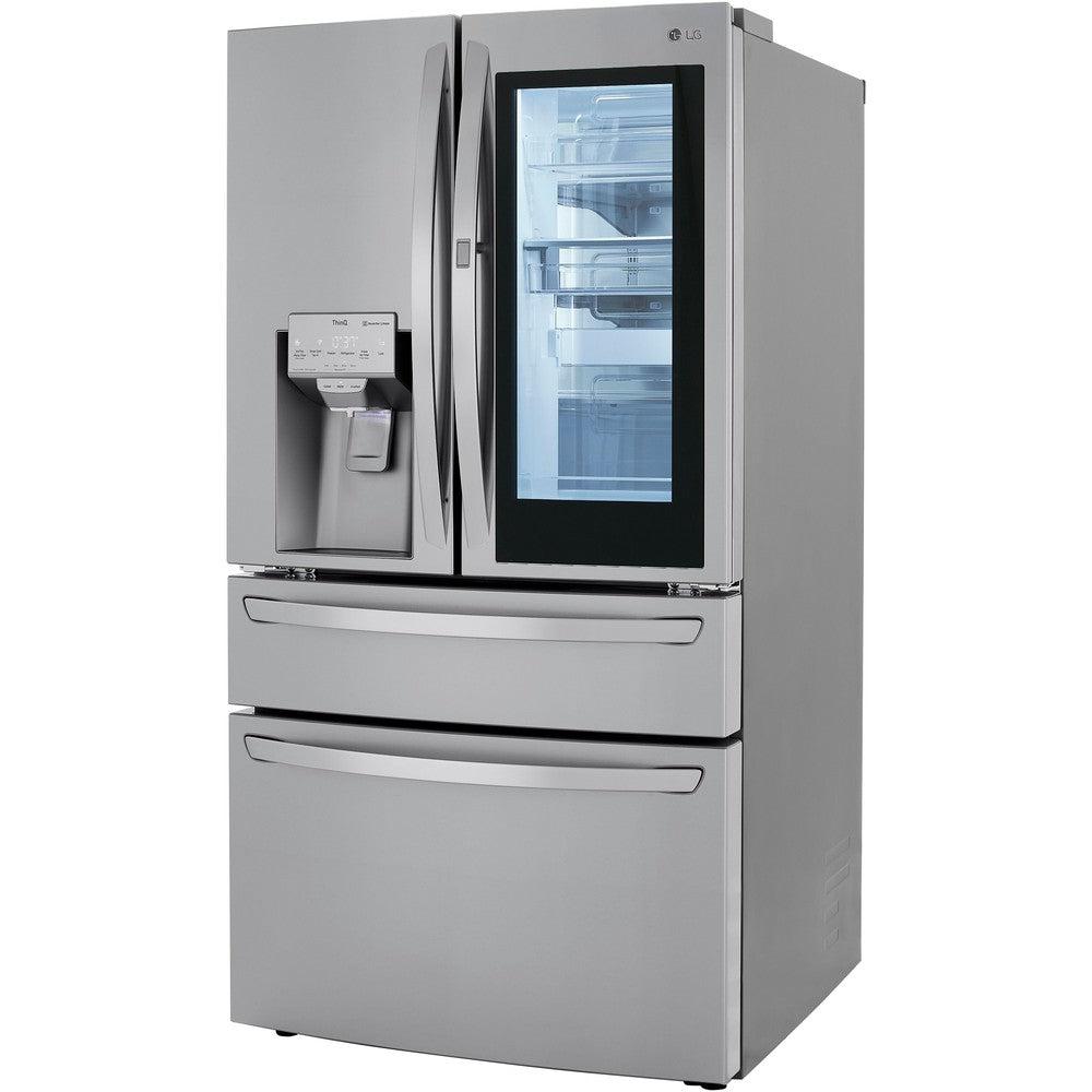 LG LRMVS3006S 36-Inch 4-Door French Door Refrigerator with InstaView Technology - 30 Cu. Ft. Stainless Steel Smart Fridge for Modern Kitchens | Perfect for Large Families & Entertaining Guests