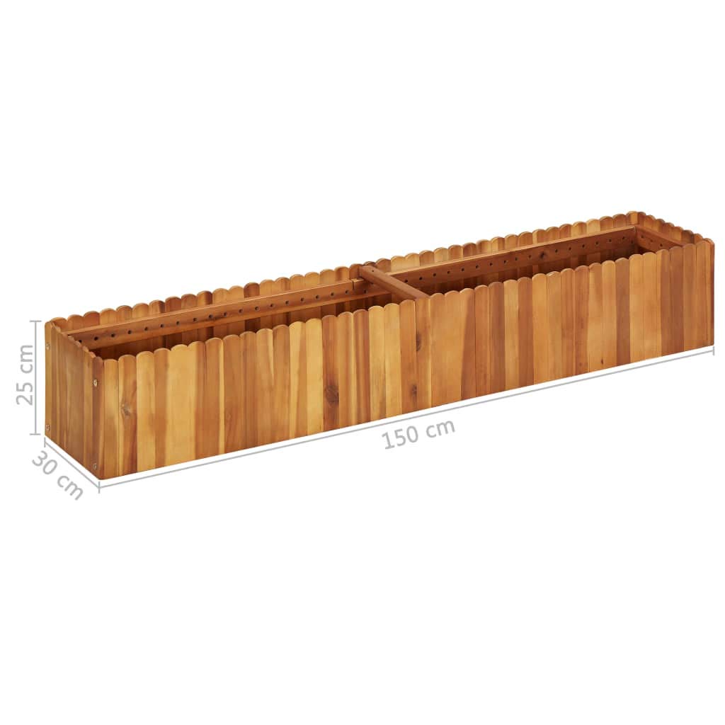 Elevated Wooden Raised Garden Bed Planter Box for Vegetables, Flowers & Herbs - Outdoor Gardening Kit for Patio, Backyard & Balcony