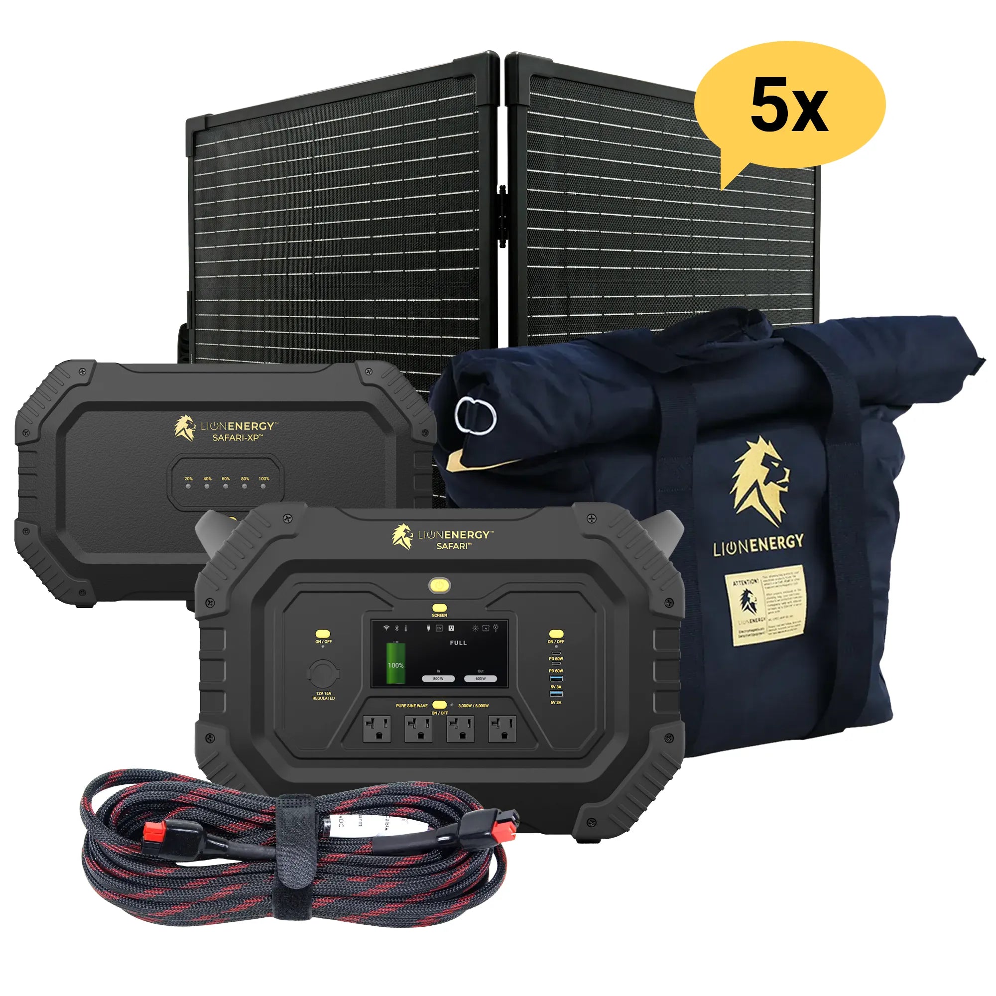 Safari+XP 3000W Portable Power Station with 4300Wh LiFePO4 Battery - Solar Generator for Camping, RV, Emergency Backup & Outdoor Adventures