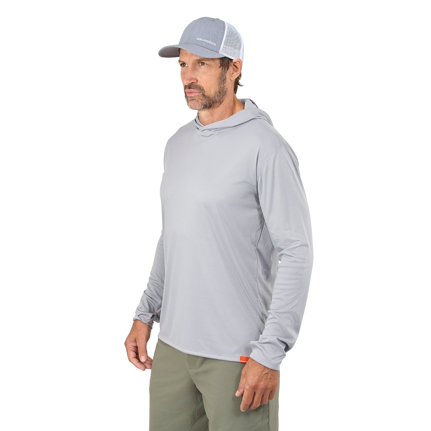 Grundens Tough Sun Masked Hoodie - UPF 50+ Sun Protection Fishing Hoodie for Men & Women - Perfect for Fishing, Hiking, and Outdoor Activities