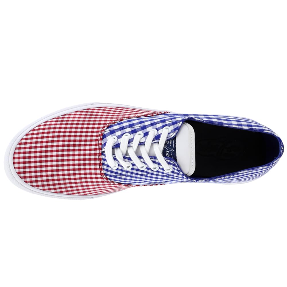 **Sperry Men's Cloud CVO Gingham Lace-Up Sneakers - Casual Blue Shoes for Walking & Everyday Wear**