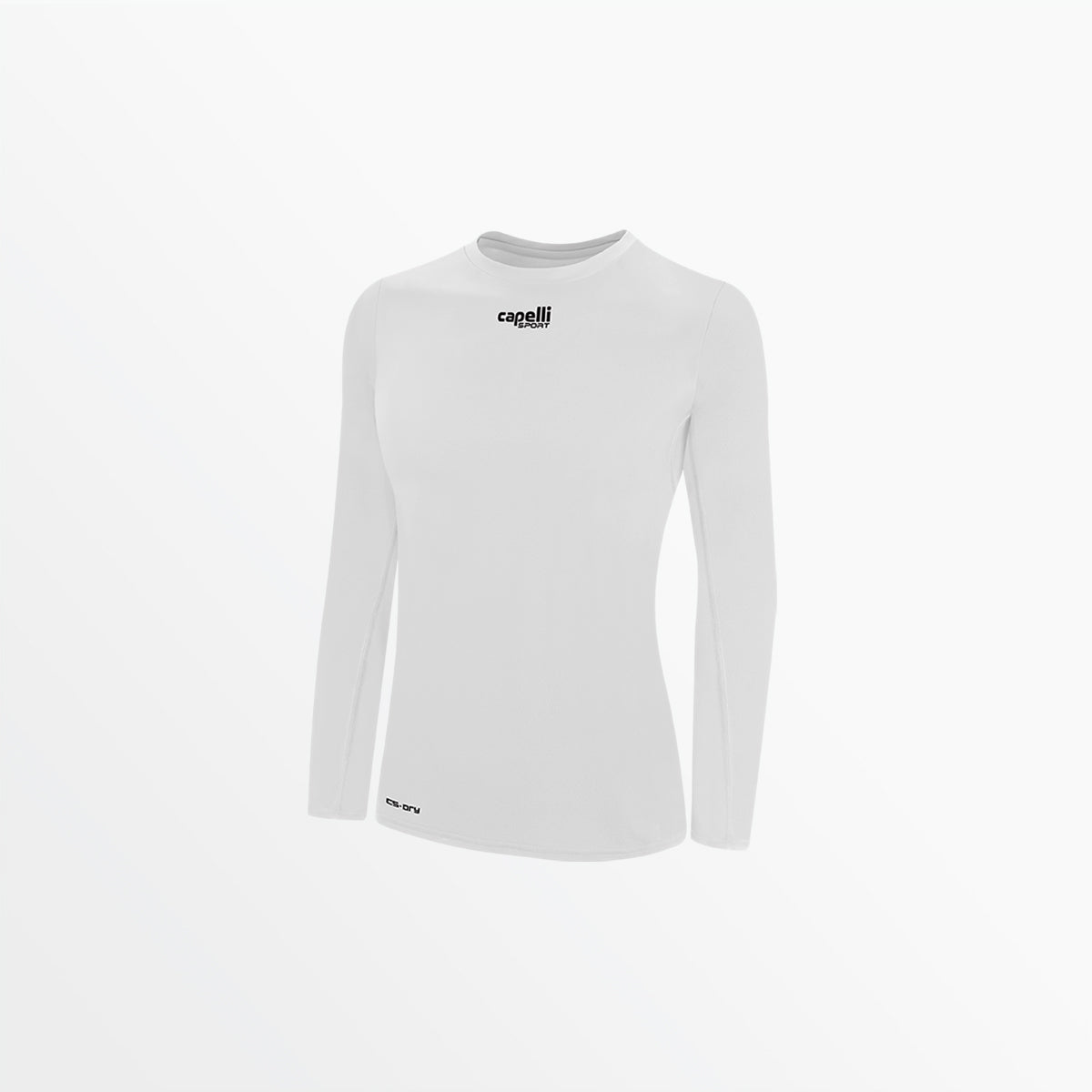 Women's Basic Crew Neck Long Sleeve Polyester T-Shirt - Soft Comfort Fit Casual Top for Everyday Wear, Work & Layering