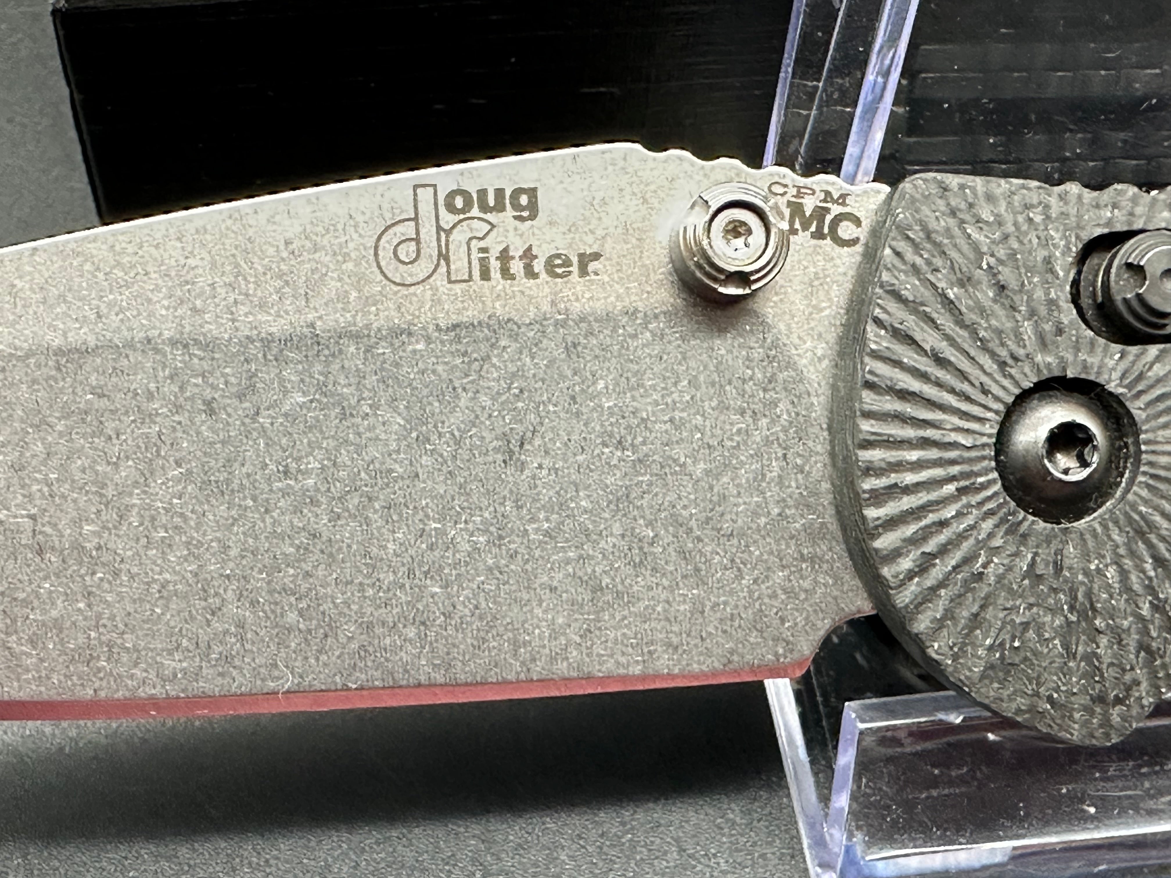 Hogue Doug Ritter RSK Full Size Folding Knife - Carbon Fiber Handle, MagnaCut Blade - Used in Great Condition | Outdoor Survival, Camping, EDC, Tactical Use
