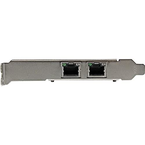 StarTech.com 2 Port PCIe Gigabit Ethernet Network Card with Intel i350 Chipset - Dual RJ45 Ports for Server & Desktop - High Performance NIC (ST2000SPEXI) - Ideal for Gaming, Streaming & Data Center Applications