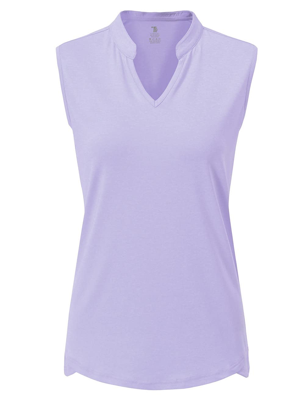 Rdruko Women's Sleeveless Golf Polo Shirt - Quick Dry Moisture Wicking Activewear Top for Golf, Running & Tennis - Breathable V-Neck Athletic Shirt for Summer Sports & Outdoor Activities