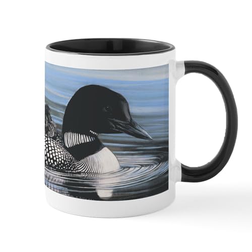 White/Black Inside - Common Loon Mug