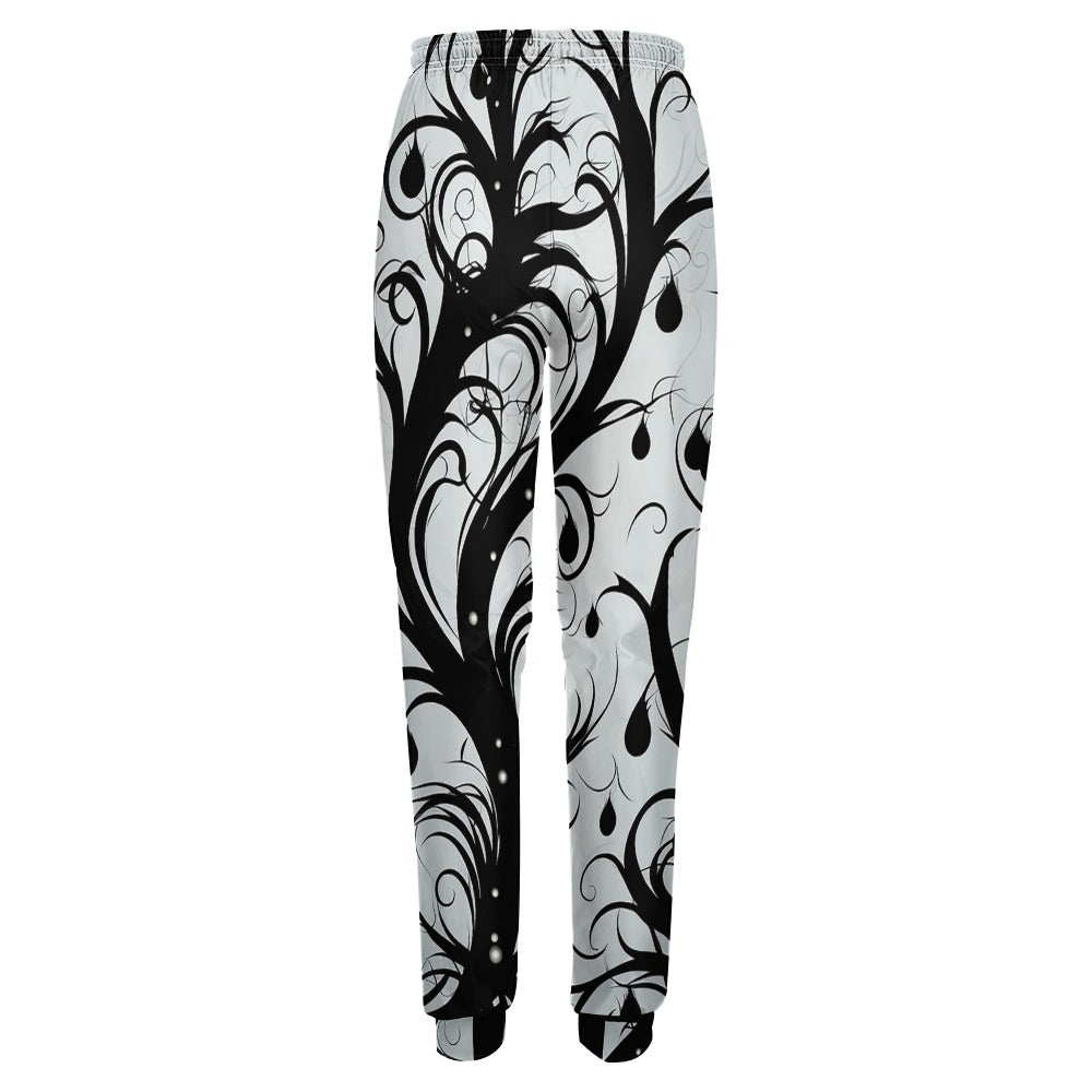 Darkness Overtakes Sweatpants - Premium Black Jogger Pants for Men & Women | Comfortable Lounge & Workout Pants for Running, Yoga, and Casual Wear