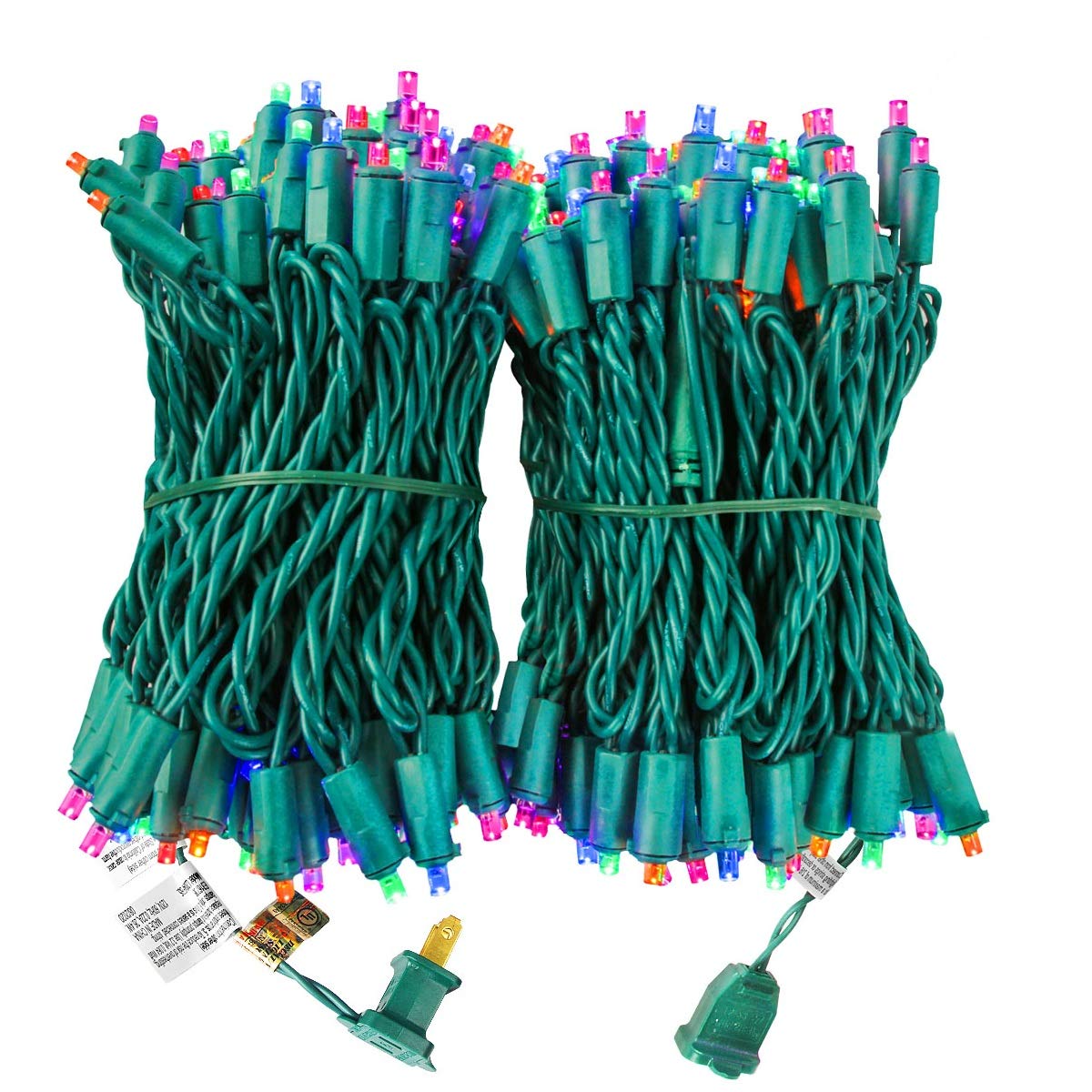 XTF2015 66ft 200 LED Christmas String Lights with Upgraded End-to-End Plug - UL Certified Indoor/Outdoor Holiday Lights for Christmas Tree, Garden, Wedding & Party Decorations - Waterproof & Durable for Year-Round Use