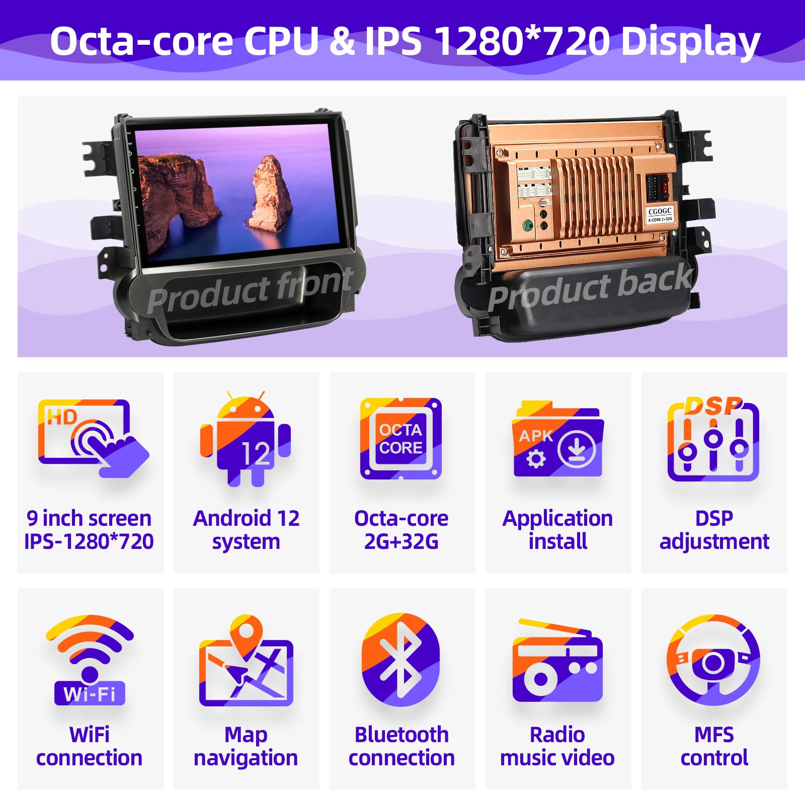 2013-2016 Chevrolet Malibu Car Stereo with Wireless Apple CarPlay & Android Auto - 7