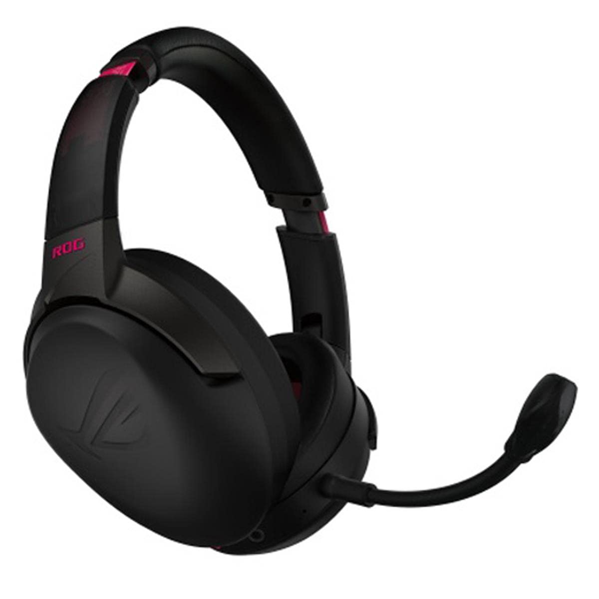 ASUS ROG Strix Go 2.4 Electro Punk Wireless Gaming Headset with USB-C 2.4GHz Adapter | AI Noise-Cancelling Mic | Over-Ear Headphones for PC, Mac, Nintendo Switch & PS4 | Perfect for Competitive Gaming & Streaming