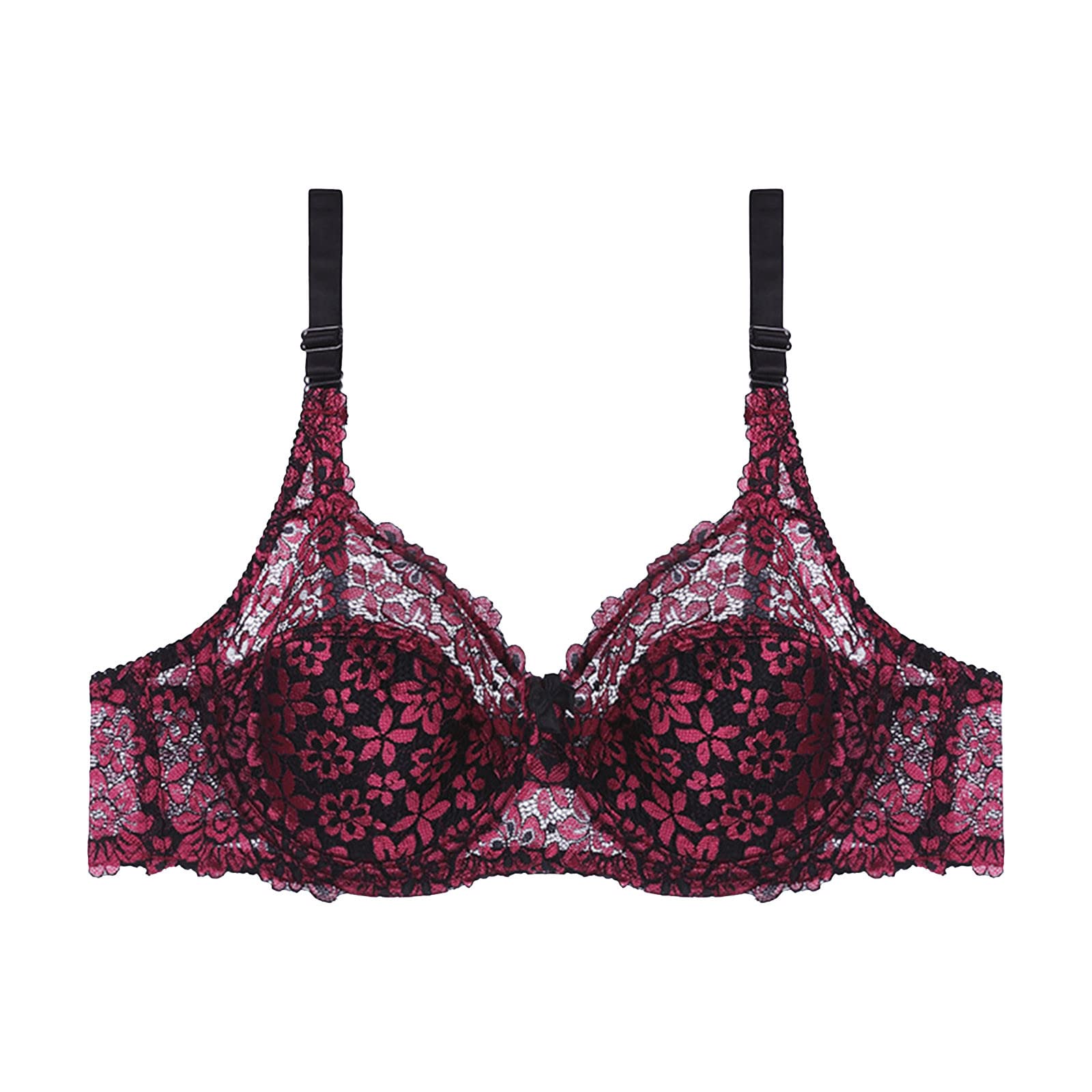 Sexy Lace Bralette for Women - Comfortable Wire-Free Cotton Bra - Breathable Everyday Underwear - Perfect for Casual Wear, Sleep & Lounge