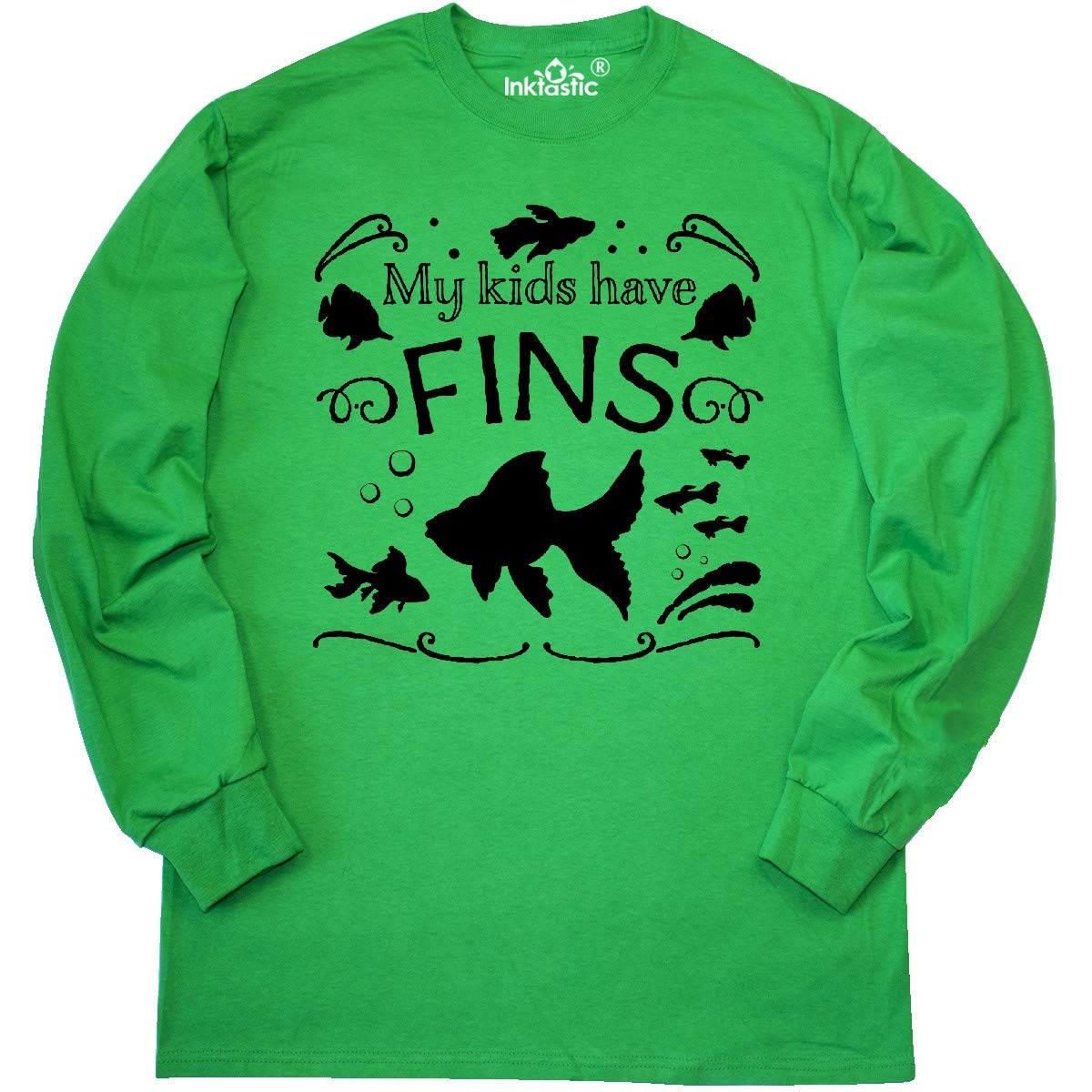 Inktastic Kids Fish Family Pets Long Sleeve Tee for Swimming & Beach Fun