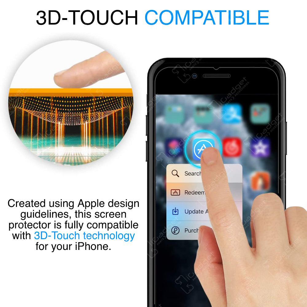 Ultra Clear Glass Screen Protector for iPhone 6/6s - Shatterproof & Bubble-Free - Perfect for Everyday Protection & Touchscreen Sensitivity