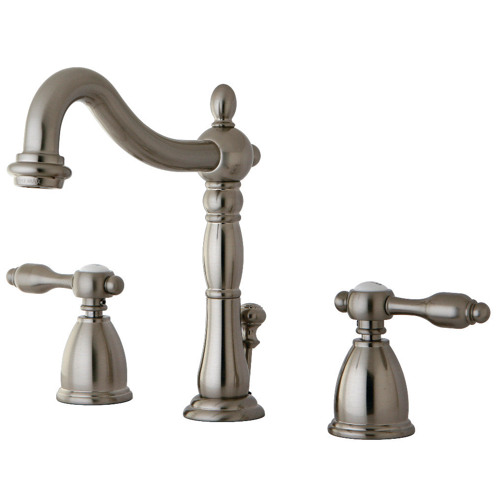 Kingston Brass KB1971TAL Tudor Widespread Bathroom Faucet with Plastic Pop Up