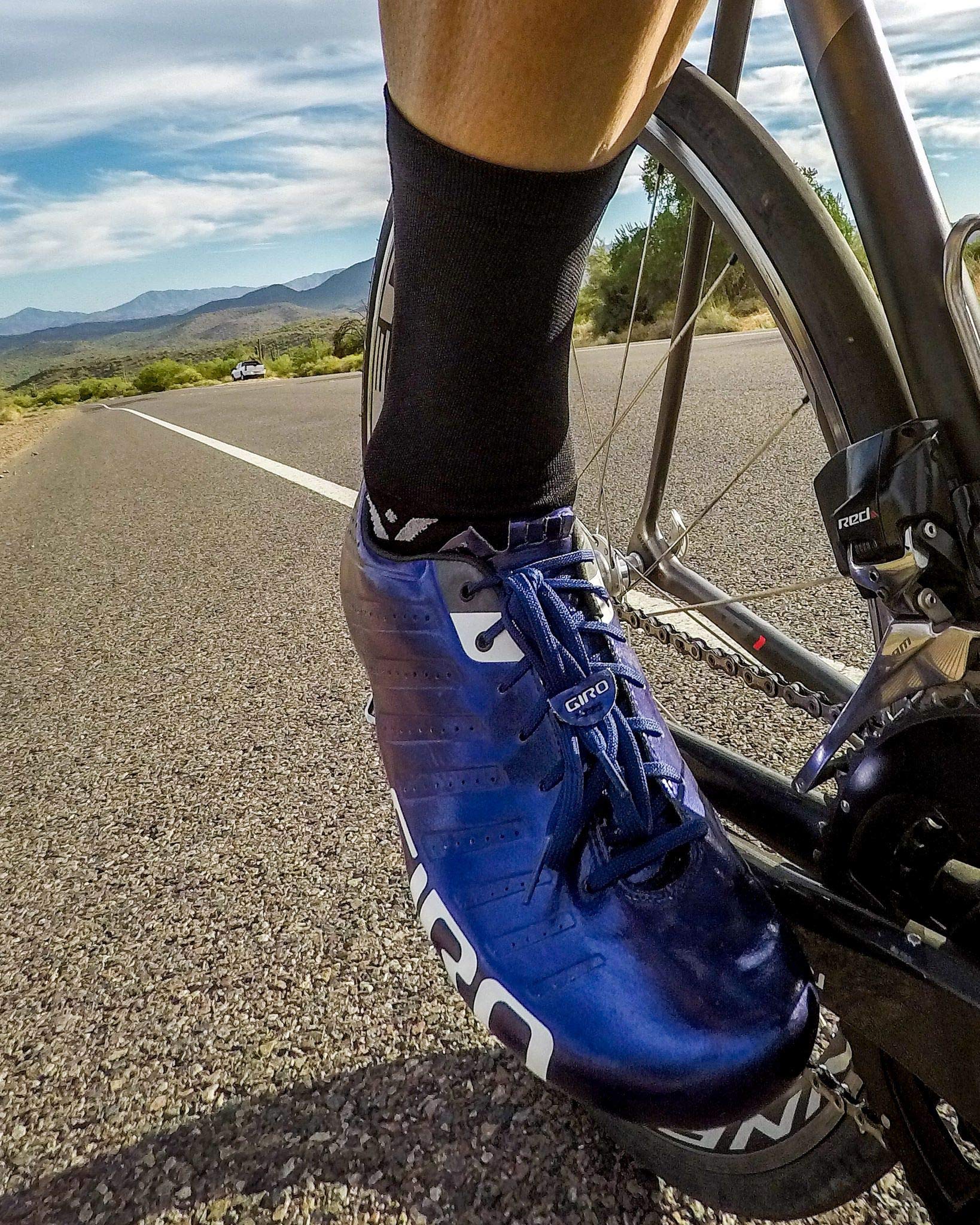 Swiftwick PERFORMANCE Crew Cycling Socks - USA Made, Maximum Durability & Moisture Wicking - Ideal for Road Biking, Mountain Cycling & Endurance Races