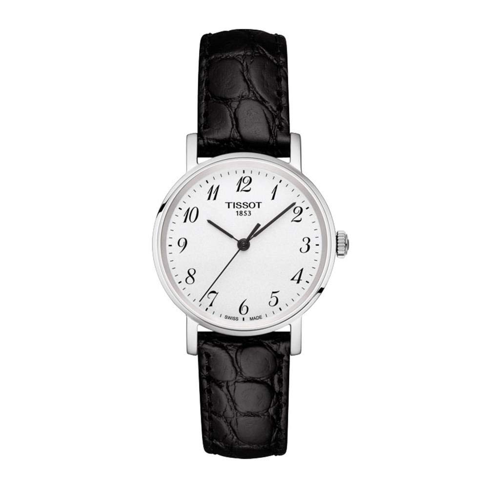 Tissot Women's Everytime Desire Swiss Quartz Watch - 316L Stainless Steel Case & Genuine Leather Strap - Elegant Dress Watch for Business, Office & Formal Occasions