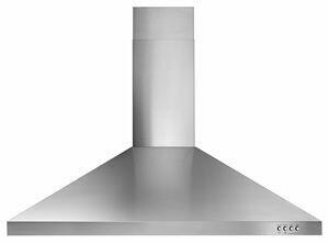 Amana WVW53UC6FS 36 Inch Stainless Steel Wall Mount Range Hood - Powerful Kitchen Ventilation for Modern Homes | Cooking, Grilling & Smoke Removal